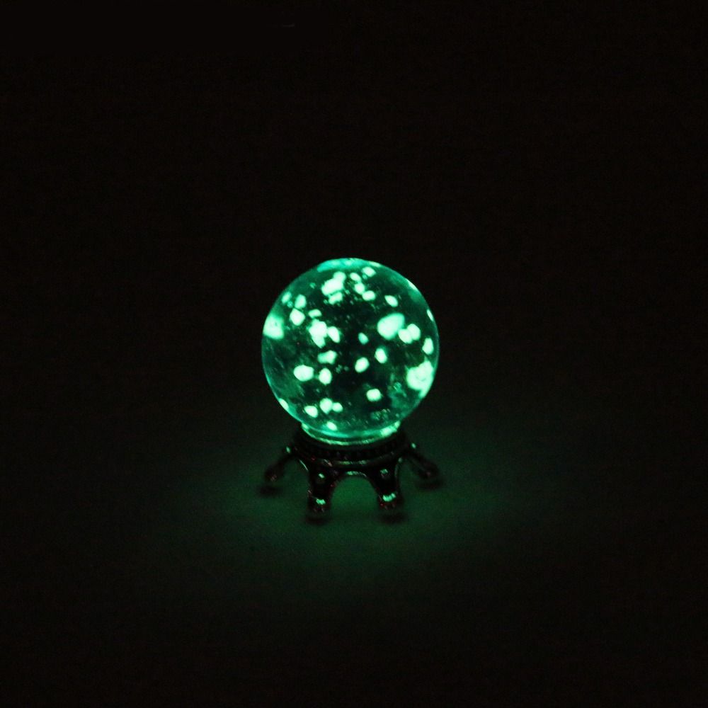 

Bat Halloween Doll House Decor Spider Mini Luminous Crystal Ball Gifts