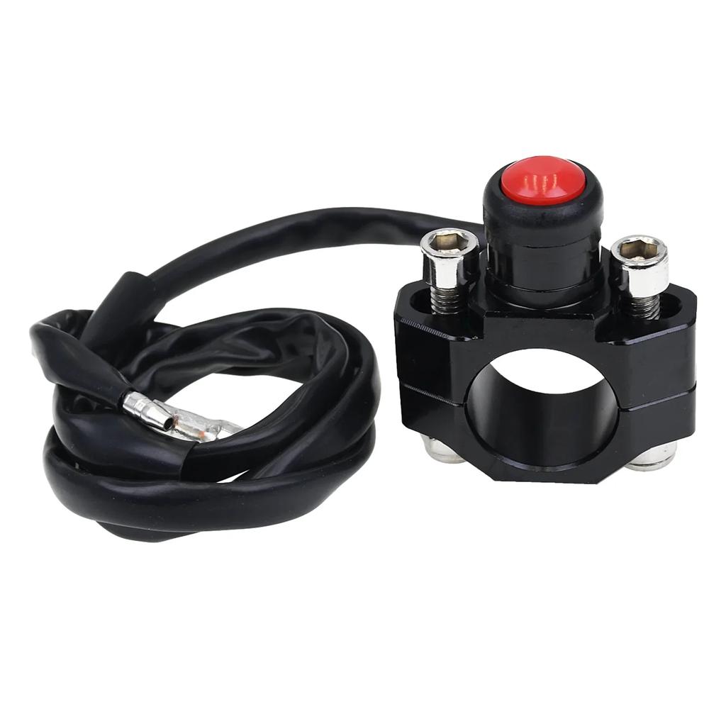 Motorcycle CNC Engine Stop Start Kill Switch Momentary Push Button Switch For Yamaha Kawasaki KTM Honda CRF250 CRF450 Universal