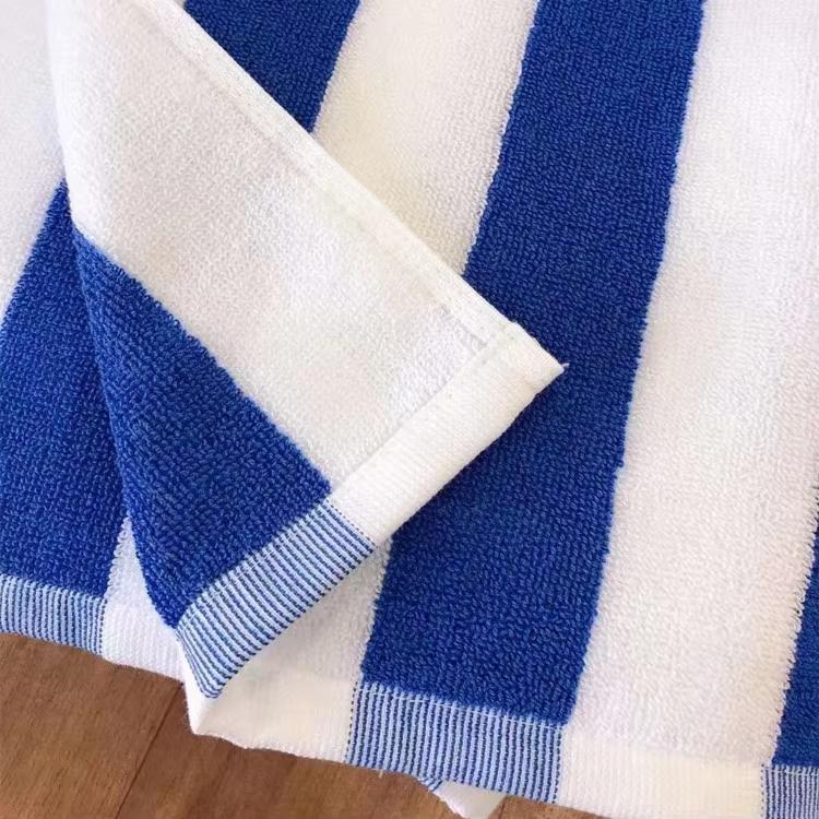 Custom Quick-Dry Cotton Striped Beach Towels