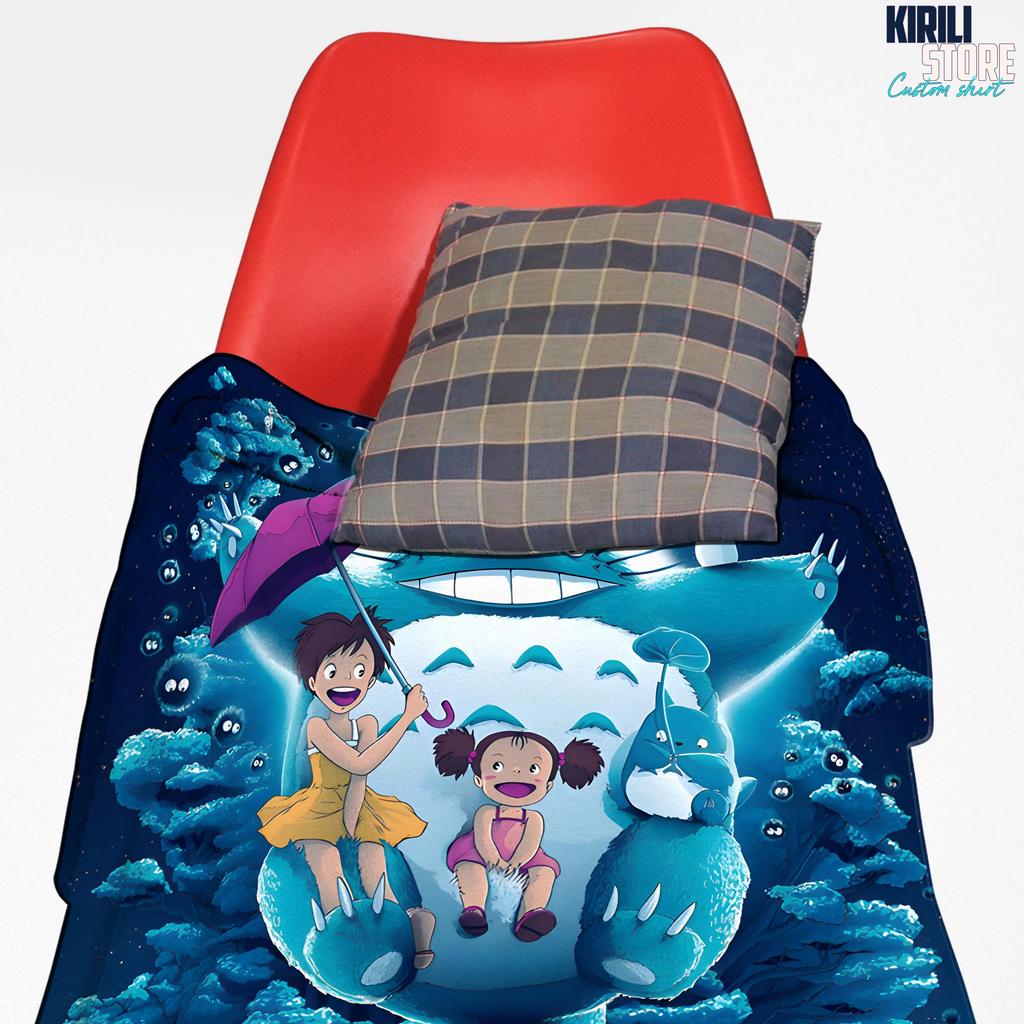 Mein Nachbar Totoro Studio Ghibli Decke Magische Nachtszene Kunst Skurrile Anime Bettwäsche für Gemütliche Heimdekoration