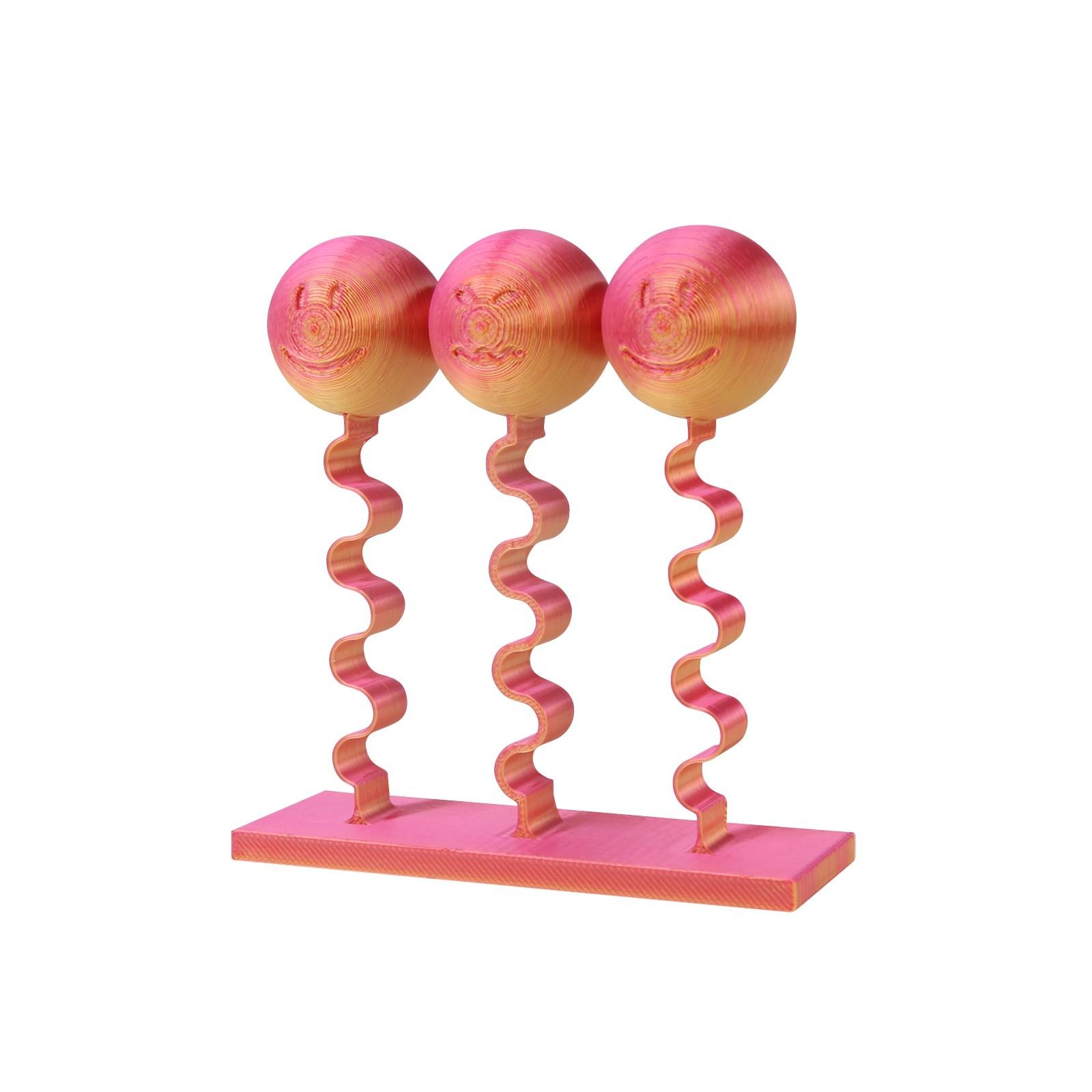 

Напечатанный на 3D-принтере трехголовый пружинный декомпрессионный инструмент для маленьких лиц The Head Bangers One Size