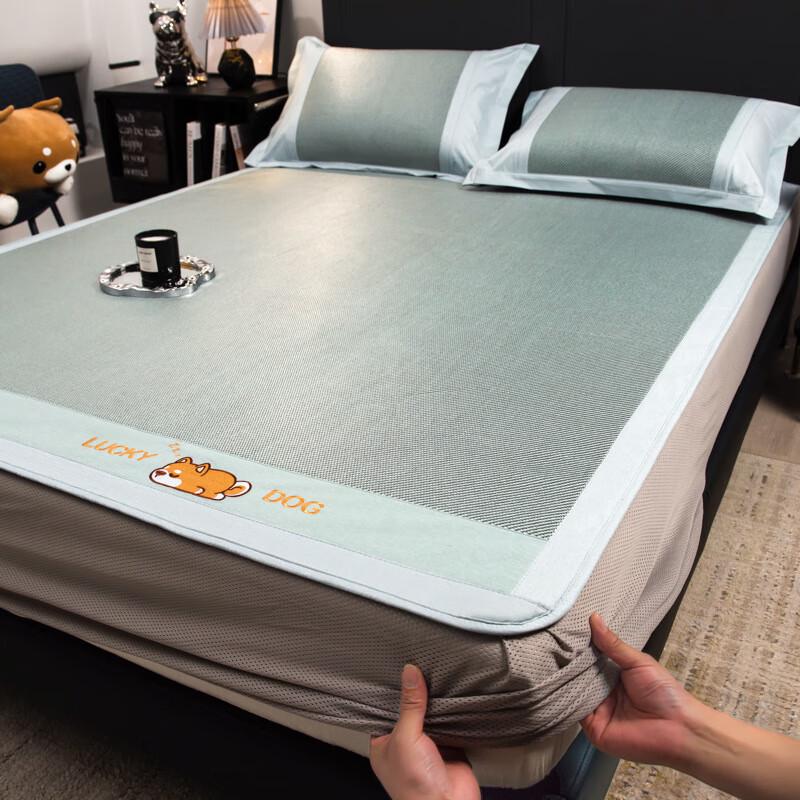 Thickened Embroidered Rattan Cooling Mat