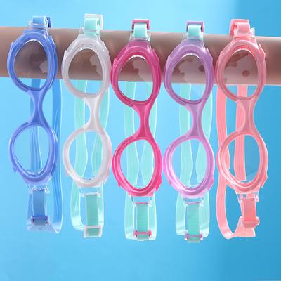 Lunettes de natation haute définition pour enfants garçons et filles lunettes de plongée à monture large lunettes étanches anti-buée sac
