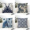 Classic Batik Printing 1 Pillow Case Linen Cushion Covers For Decorative Sofa Home Pillows Case Car Chair Pillows Cases