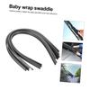 ledmomo 5 Pairs Adhesive Strip Wiper Set Windshield Wiper Refill Car Boneless Wiper