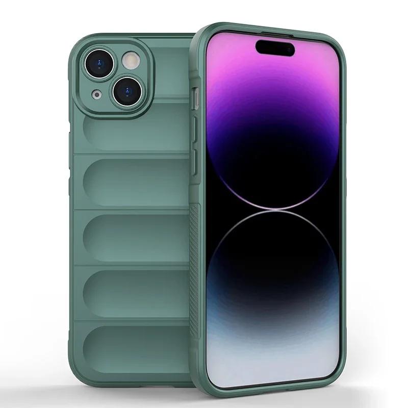 

Shockproof Matte Armor Case For Apple iphone 16 15 14 11 12 13 Pro Max Plus Phone Soft Non-slip Skidproof Protective Cover For iphone11Promax