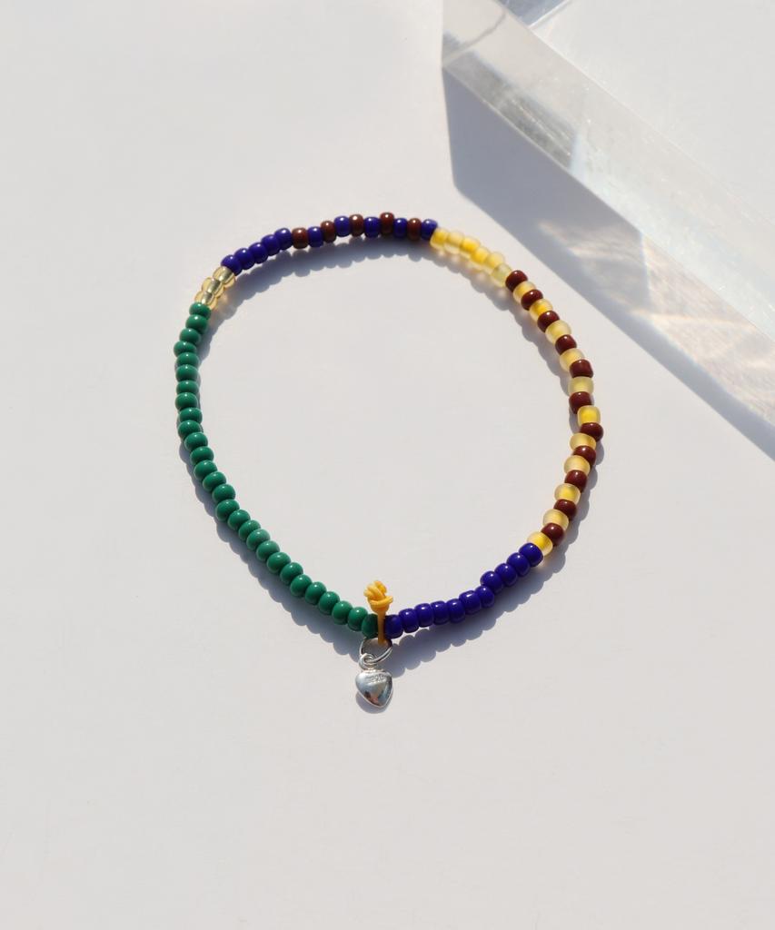 Bonbeau Awesome Color Line Glass Beads Bracelet Color Mix Glass Bead Banding Bracelet