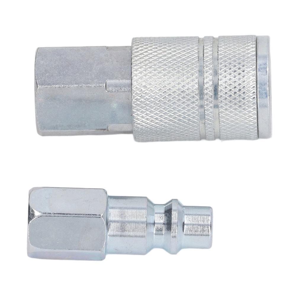 4PCS Steel Quick Connect Fittings Set Industrial and Automotive Air Tools