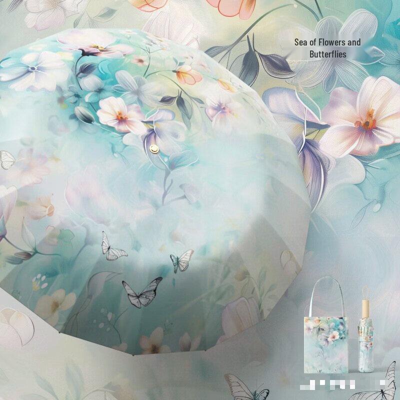 Baodini 16-Rib Windproof UV Protection Umbrella