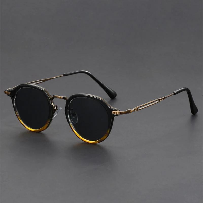 

Round Sunglasses Men Trendy Vintage Brand Design Sun Glasses New Fashion Multi-Color Rim Outdoor Shades For Driving Women