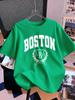 Boston 1630 Persönlichkeit Kunst Drucke Kurzarm T-Shirts Damen Baumwolle Sommer T-Shirts Weich Locker Rundhals Oberteile Basic Kleidung