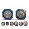 Universal Aluminum Alloy Motorcycle Luminous Handlebar Mount Clock Watch Thermometer