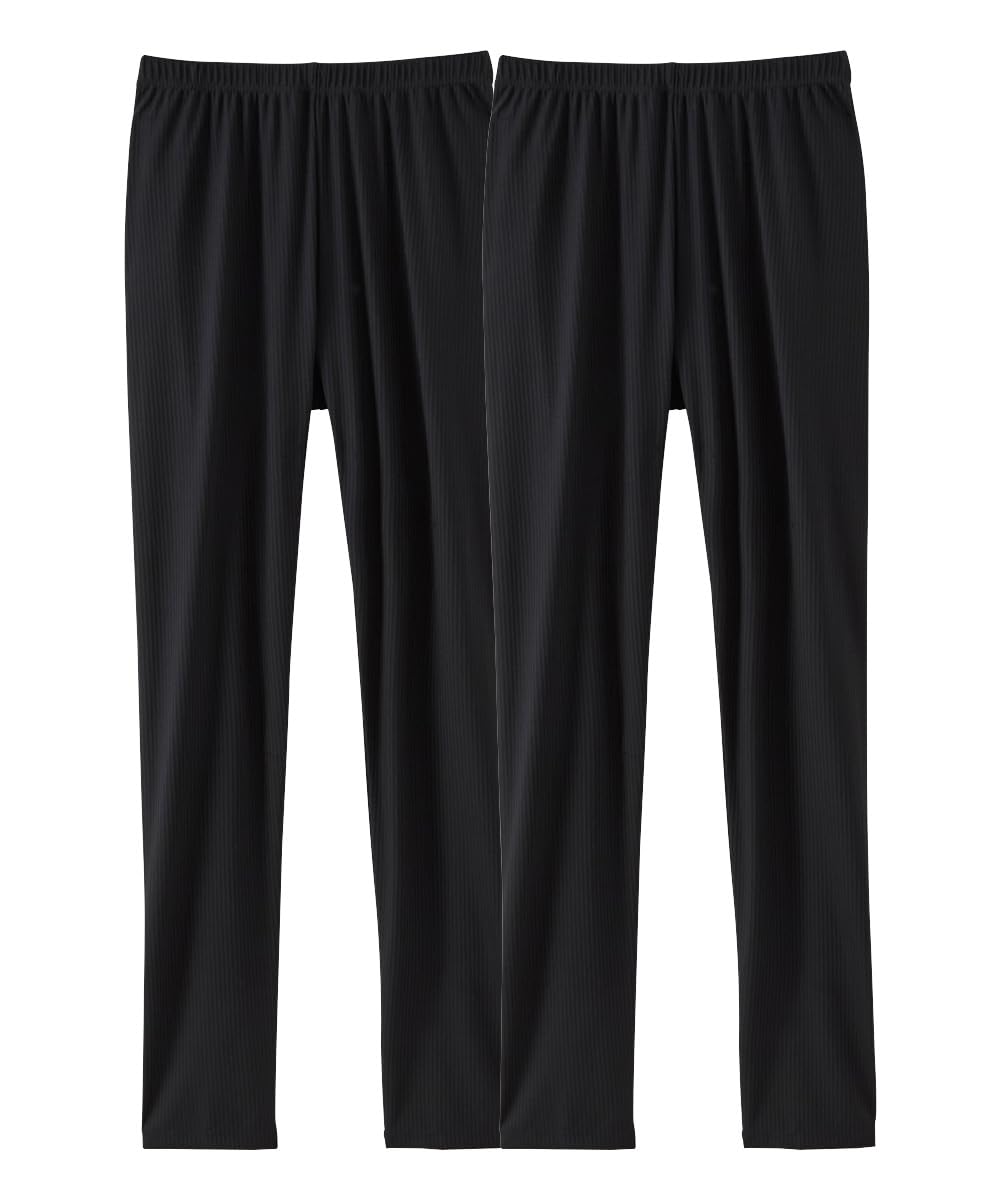 

Nissen Охлаждающий Тонкий В рубчик Комплект Размеров Женские Леггинсы, Длина 10, 2, Черный, 4L-5L