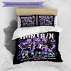 Set copripiumino 3 pezzi (1*Copripiumino + 2*Federe, Senza Nucleo),Set Biancheria da Letto con Stampa KPop Demon Hunters, Decorazione Camera da Letto, Stagione Unica, Regalo di Compleanno