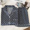 Niche Ice Silk Pajamas Wind Women'S Summer Casual Short-Sleeved Set Loungewear