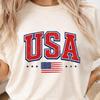 Vintage USA Patriotic America Tee, Fourth of July USA Graphic T-Shirt, Independence Day Outfit