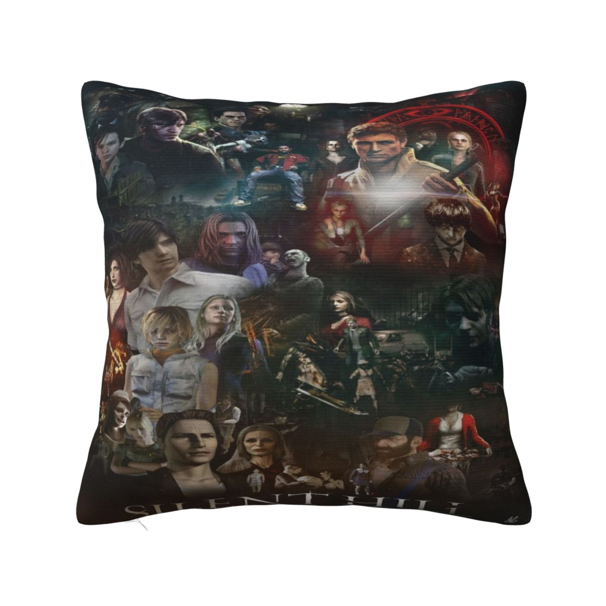 

New Style Home Silent Hill F Horror Game 2025Decorations Pillowcase Merch Pillow Covers Zipper Multi-Size 12x12Inch