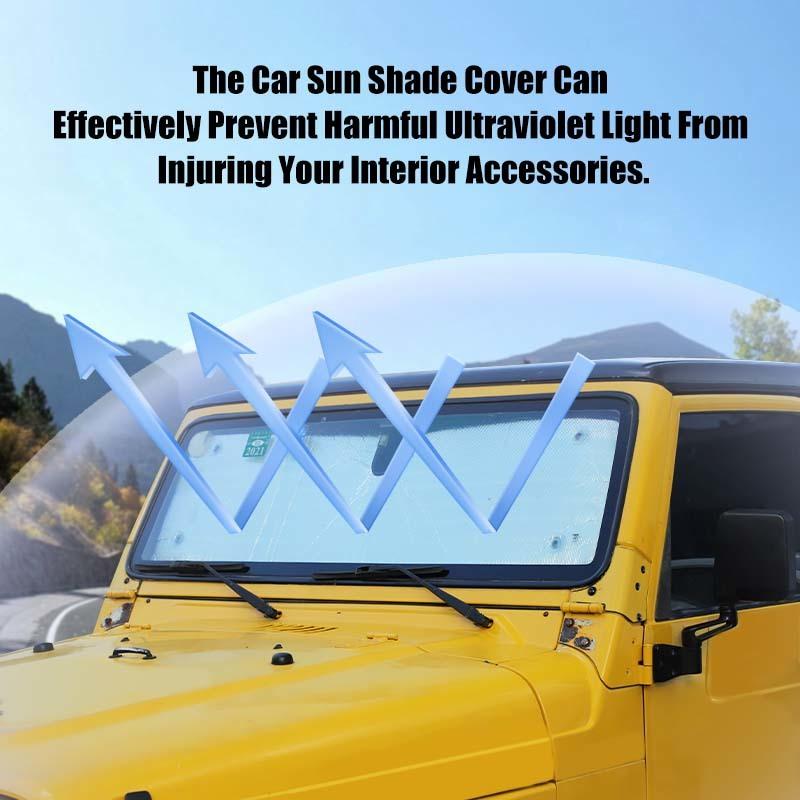 Auto Windschutzscheibe Sonnenschutz Fenster Schatten Faltbare Sonnenblende Abdeckung Fit für Jeep Wrangler TJ 1997-2006 Auto Innen Zubehör
