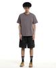 CREAM SODA LAB Camouflage Cotton Cargo Bermuda Elastic Pants Khaki