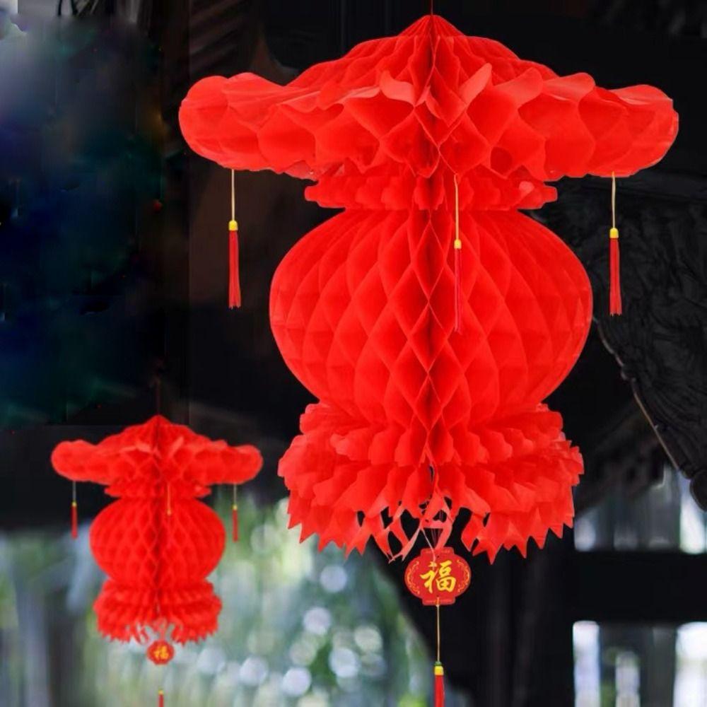 Waterproof Honeycomb Lanterns Traditional Spring Festival Pendant  Spring Festival