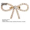Scarf Brooch Clip Bowknot Design Pin for Women Faux Pearl