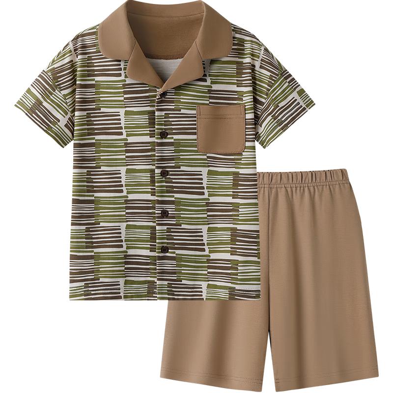 

YEEHOO 7A Antibacterial Boys Short Sleeve Pajama Set 140