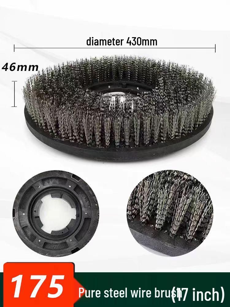 

White Cloud 17 Floor Scrubber - Single-Disc Steel Wire Brush for Initial Cleaning