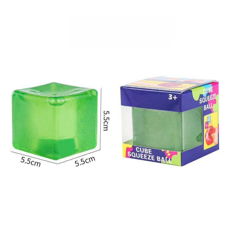 ND Squishy Hand Squeeze Cube Model, Malt Sugar Texture Fluffy Elastic Stress Relief Fidget Model, Workspace Decompression G
