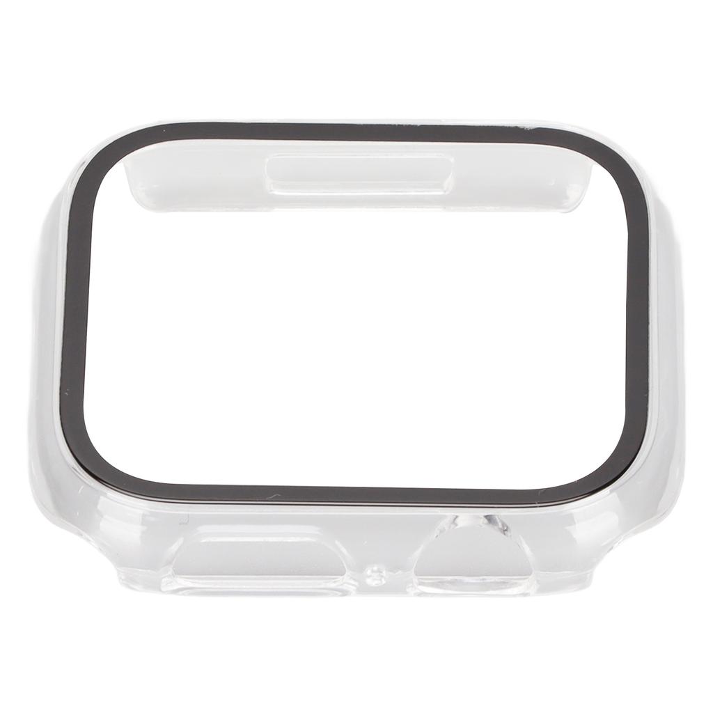 Protective Watch Case with Tempered Glass Full Coverage HD Screen Protector for Series 7 2021