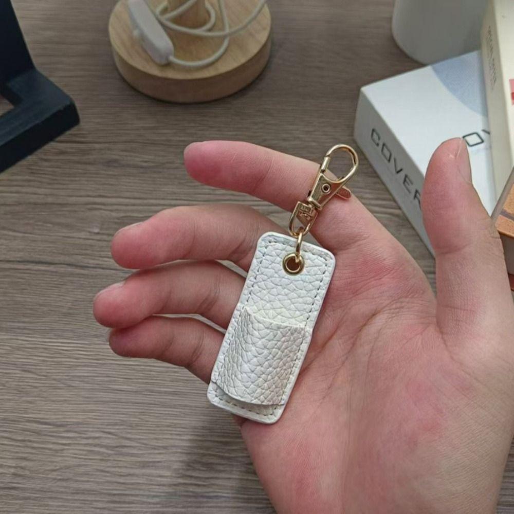 PU Leather Lanyard Pen Holder with Keychain Pen Case Pen Pouch Portable Pen Clip