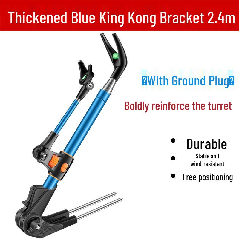 Multi-functional Stainless Steel Fishing Rod Holder and Ground Insert Stand