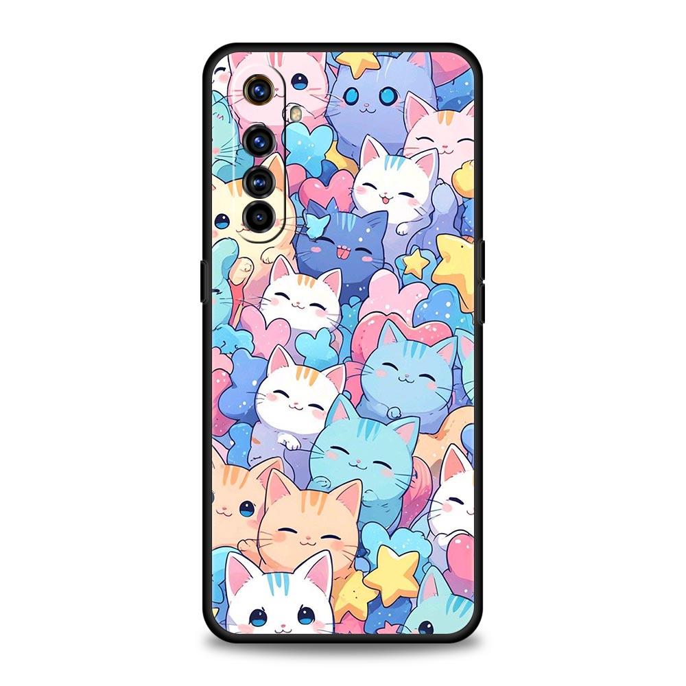 Colorful Cat Design Case For Realme C67 C63 C55 C53 C35 C25 C21 GT 2 3 5 6 10 11 12 13 Pro Plus 5G Soft TPU Phone Cover Fundas