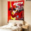 F1 Track Map Wall Tapestry Aesthetic Wall Hanging Printed Fabric Blanket Decorative Tapestries For Bedroom Living Room Home Decor