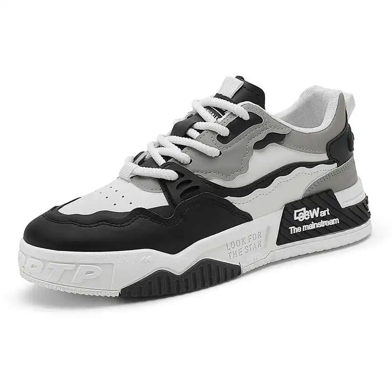 Fashion Plataform Lace-up Shoes Size 44 Vulcanize Women's Gray Sneakers Women's Lace Basketball Sports High-tech Loufers Retro Play