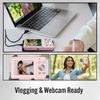 4K 48MP digital camera for teens with autofocus and dual-screen selfie feature – 18x zoom, built-in fill light