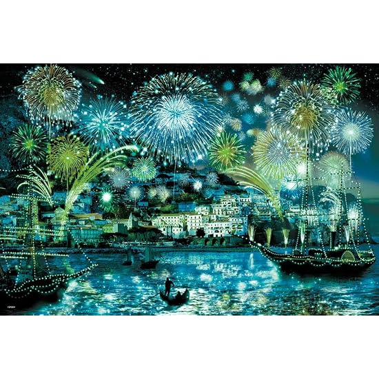 EPOCH 2016 Very Small Piece Jigsaw Puzzle Illustration/Art Marine Art Amalfi Night (50×75cm) 23-723s