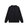 Li Ning Badfive Letter Pullover Sweatshirt Men Sweatshirts Black AWDT463-1