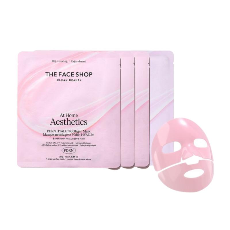 THE FACE SHOP Home Aesthetic PDRN Hyalu 11 Collagen Mask (4 Sheets)