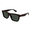 Square Sunglasses With Logo Temples Men Sunglasses Brown GG1618S002