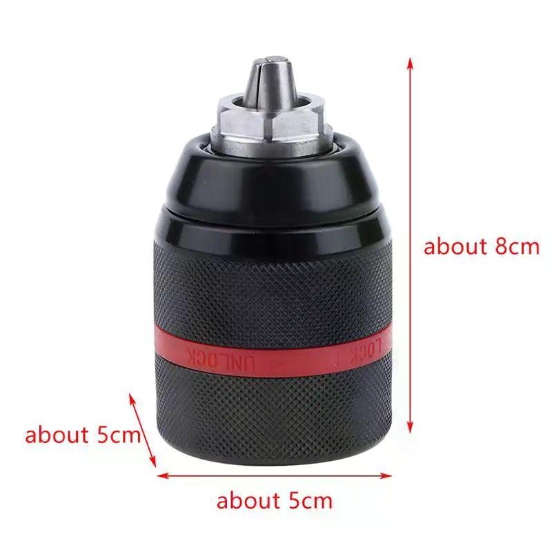 Exceptional 2025 Metal Drill Chuck, Keyless Design with 13mm Ratchet Self-lock, Suitable for 1/2-20UNF Threaded Tools