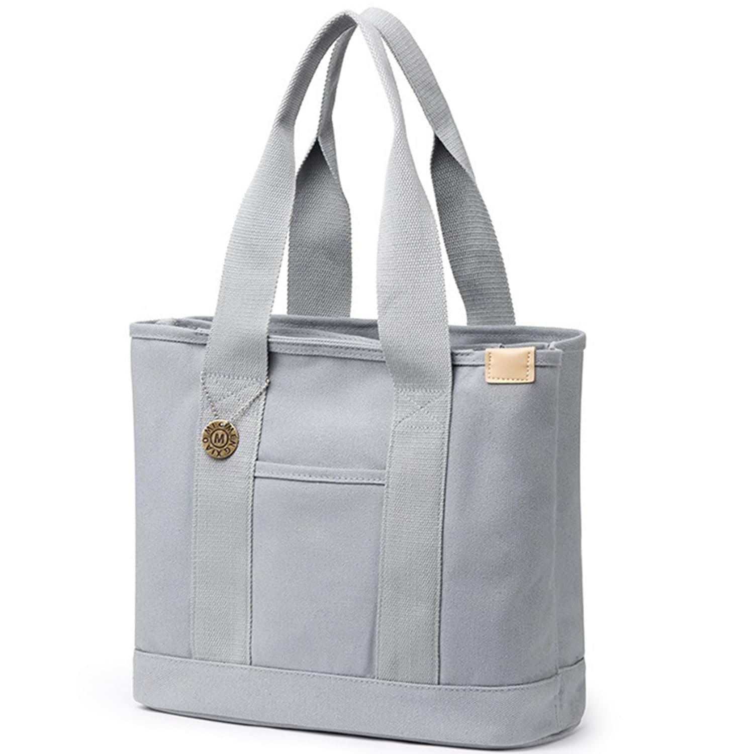 

Сумка-тоут большая холщовая с разделением для поездок в школу [Volsha] Сумка, Тоут, Холст, A4, Горизонтальная, Вместительная, Женская сумка-тоут, Холст, Однотонная, Самостоятельно стоящая,