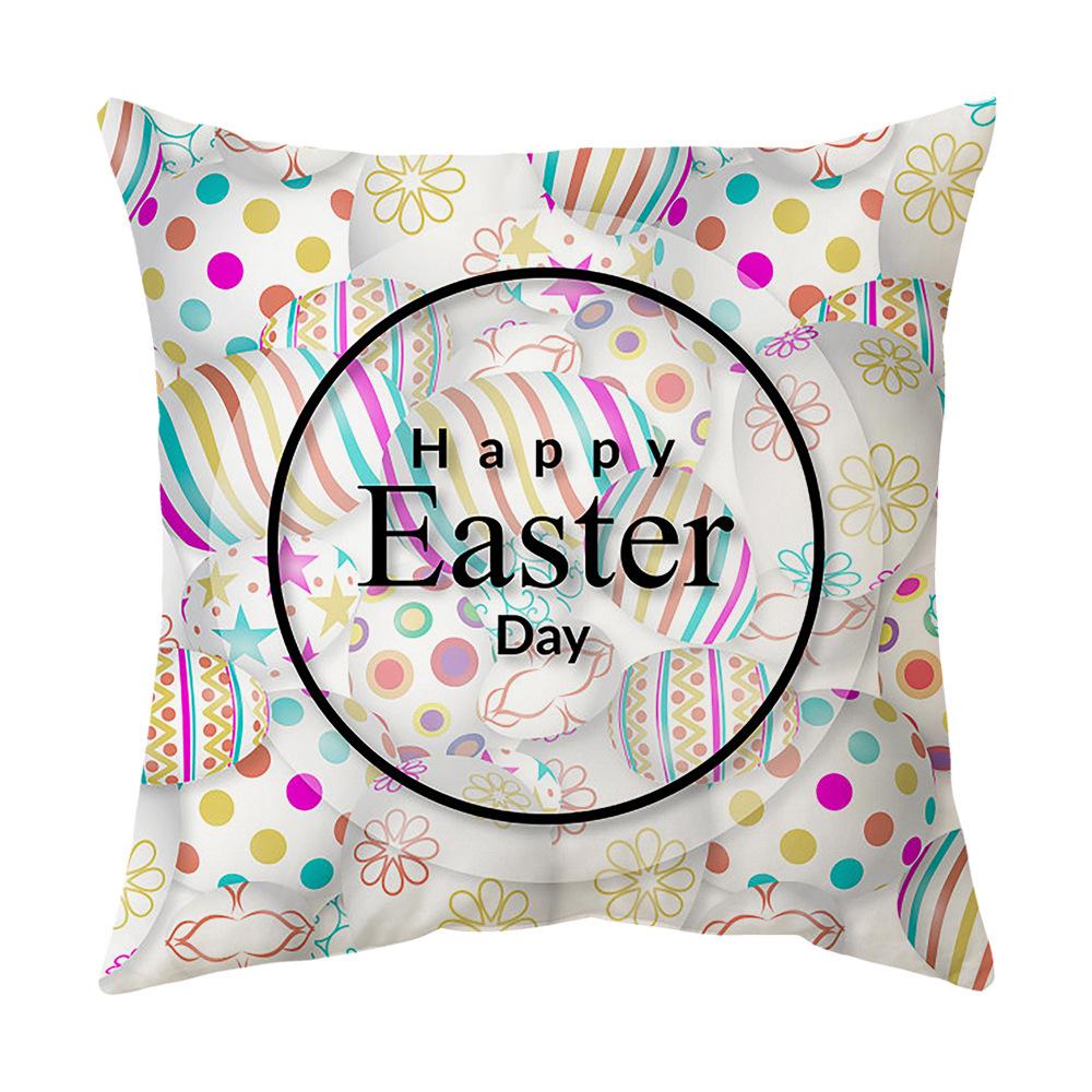 Easter Pillow Cover, Living Room Sofa Cover, Car Cushion Cover, Bay Window Cushion, Office Waist Protector