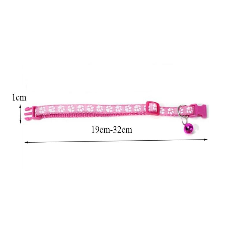 Popular Multi-color Optional Necklace Ring Cat Rope, Cat Bell Collar Dog Print Cat Collar Pet Supplies