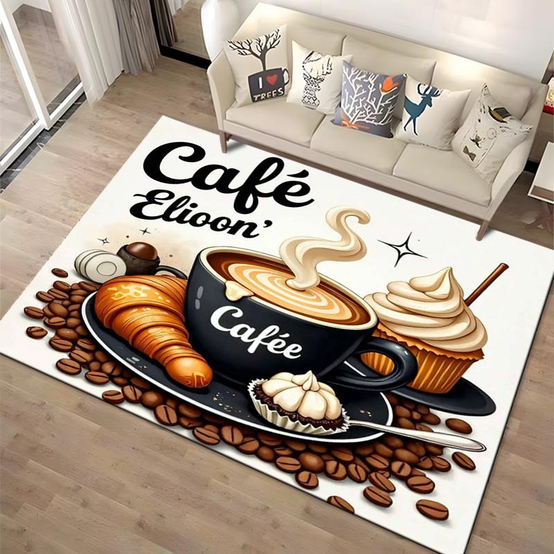 15 Size Coffee Cup Landscape Area Rugs Carpet for Home Living Room Bedroom Sofa Doormat Decoration Non-slip Kids Mats Gifts
