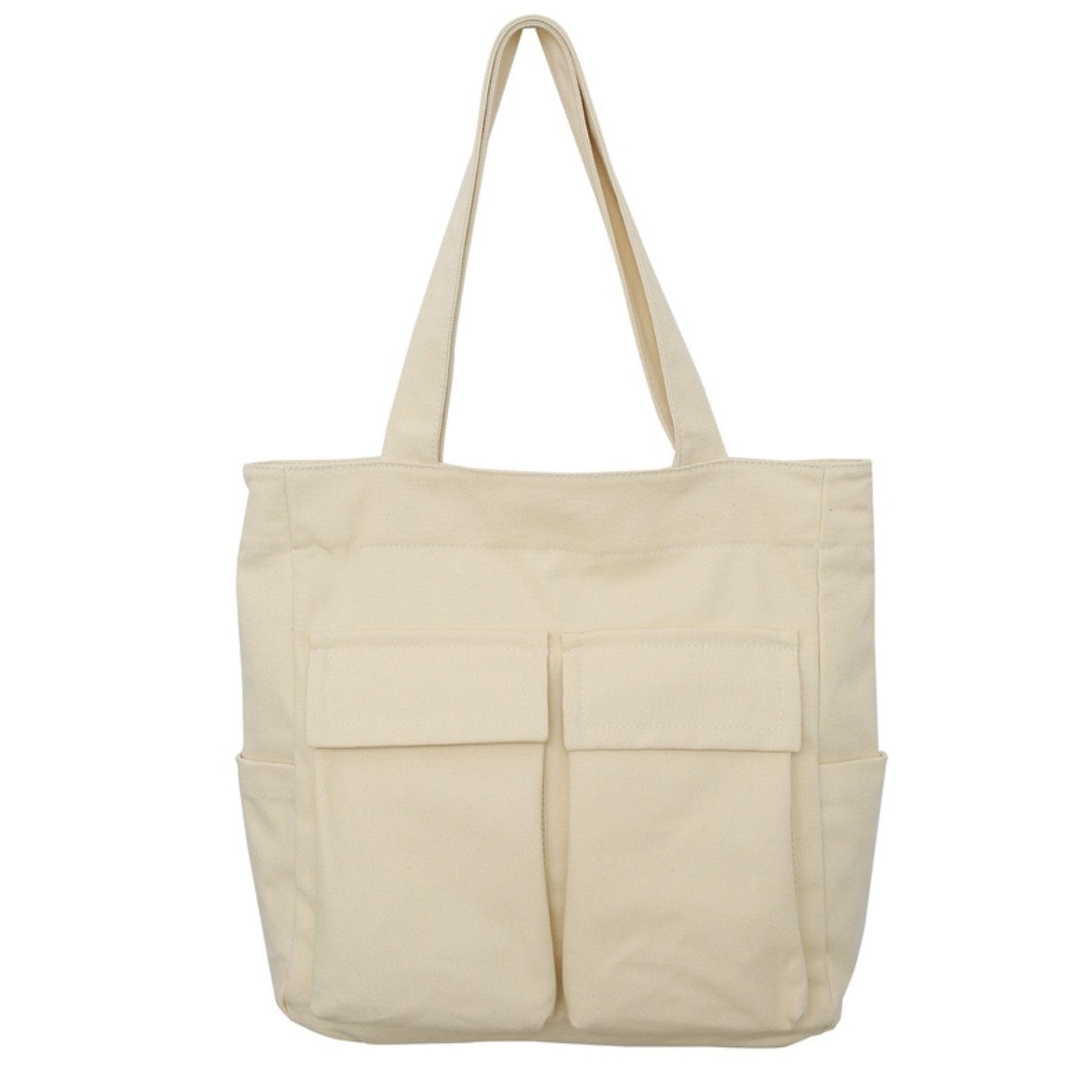 

Betaly Tote Bag for Men and Women, Shoulder Bag, Handbag, Large Capacity, Lightweight Canvas Bag, Horizontal, A4 Size, Zippered, Large, Multiple