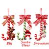 Ornamente de Crăciun cu model de bomboane de zăpadă Moș Crăciun, decor de casă agățat, Moș Crăciun