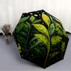 1pc Nature Plants Automatic Open/close Umbrella, 8-Rib Sturdy Structure, Auto Folding/Opening, Portable Travel Umbrella for Women,060