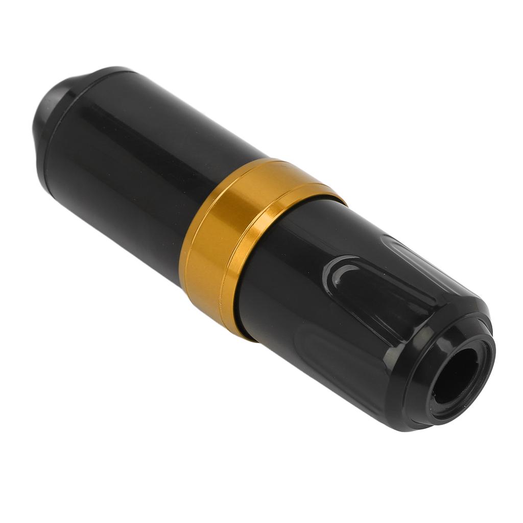 Tattoo Pen Rotatable Adjustable Stroke Length Cartridge Needle RCA Interface for Tattoo Beginners and Artists Black Gold