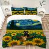 3pcs Sunflower Field Bedding Set, Breathable And Soft, Suitable for All Seasons Machine Washable, Suitable for Bedroom Decoration,yy250822160