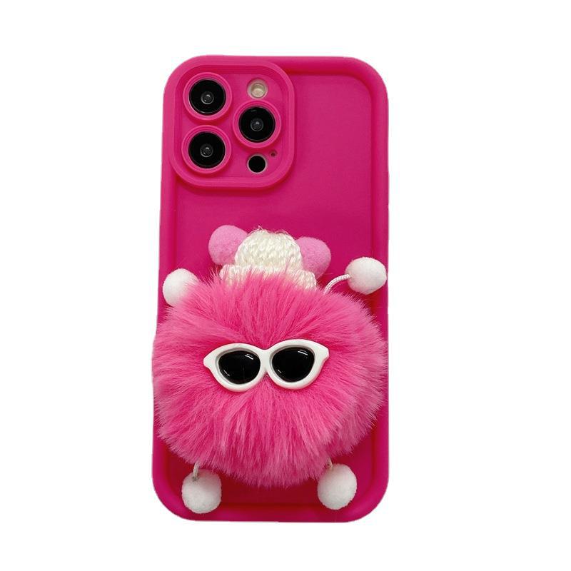 Applicable To Apple 17 Plush Doll Mobile Phone Case iPhone16 Three-dimensional Cute 15Pro Max Personalized Protective Case